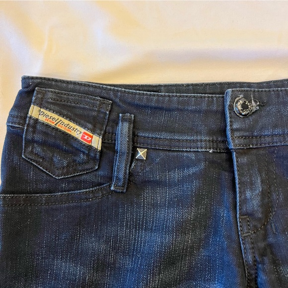 Diesel Matic RARE HTF Embossed Stretch Dark Denim Jeans 27 x 34 EUC - Picture 9 of 16